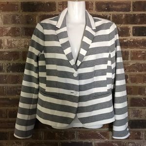 Gap Blazer grey/white stripe size 8